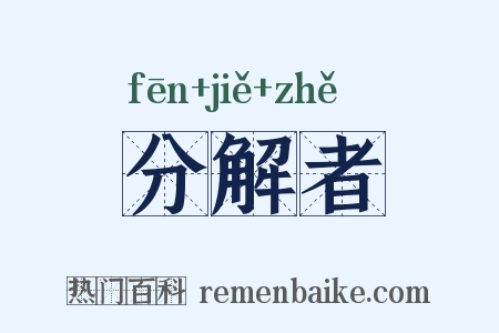 分解者是什么意思的图片